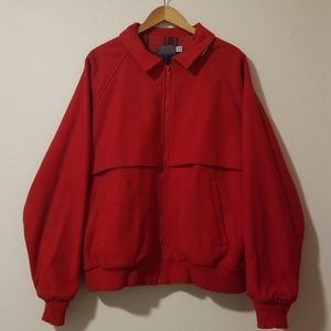 Mens Pendleton 100% virgin wool bomber jacket XL